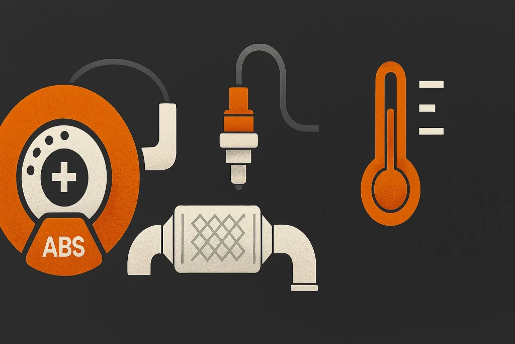 عکسی شماتیک از مشکلات کرمان موتور با رنگ نارنجی و سفید